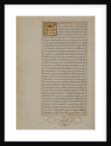 Decorated Initial R by Anonymous