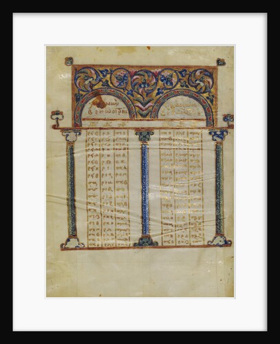 Canon Table Page by Anonymous