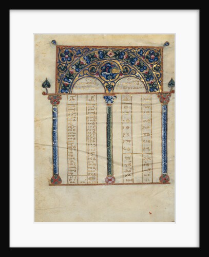 Canon Table Page by Anonymous