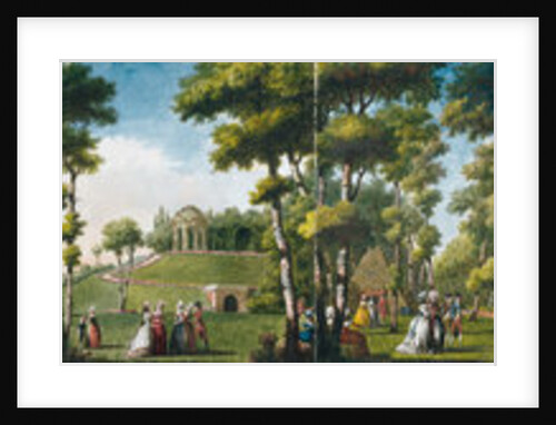 Figures Walking in a Parkland by Louis Carrogis de Carmontelle