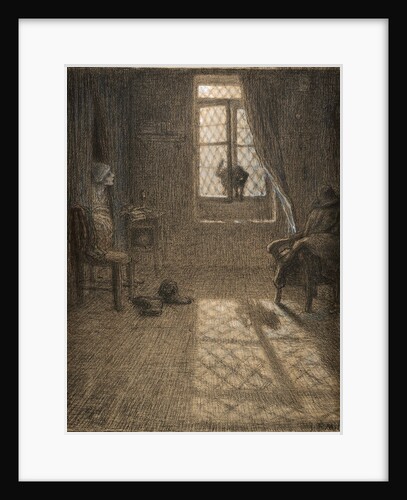 Le chat or The Cat at the Window by Jean-François Millet