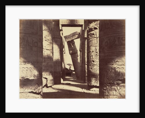 The Hypostyle Hall of the Temple of Amon, Karnak by Gustave Le Gray