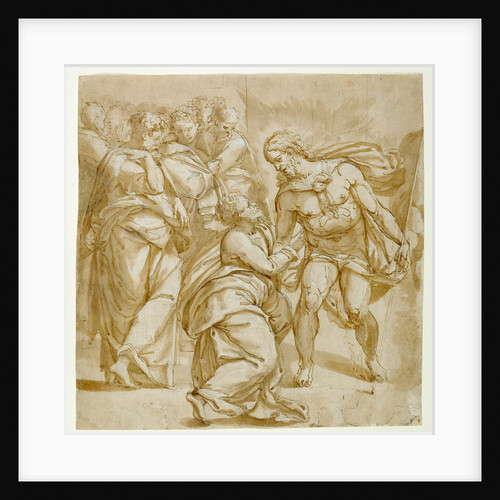 The Incredulity of Thomas (recto), Study for the Figure of Thomas (verso) by Pellegrino Tibaldi