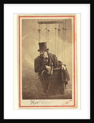 Félix Nadar in Gondola of Balloon by Nadar [Gaspard Félix Tournachon]
