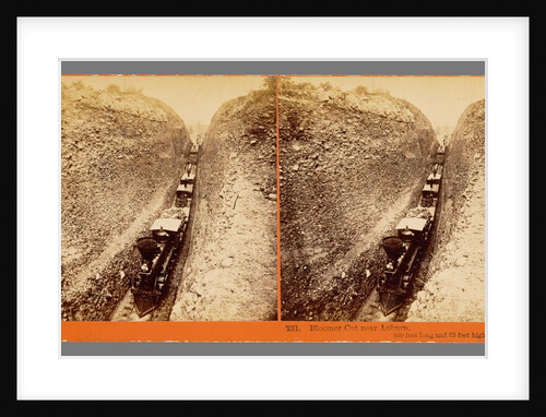 Bloomer Cut near Auburn, 800 feet long and 63 feet high. by Alfred A. Hart