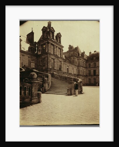 Fountainebleau - Cour des Adieux by Eugène Atget