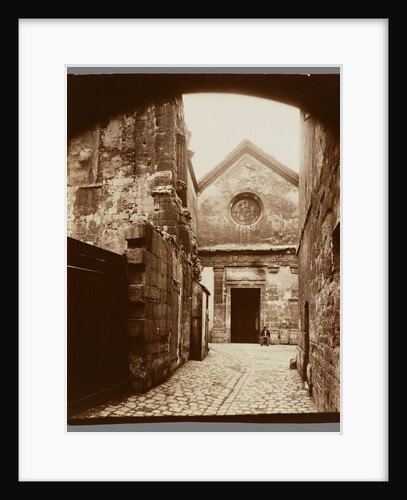 St. Julien le Pauvre-Portail (St. Julien le Pauvre-Facade) by Eugène Atget