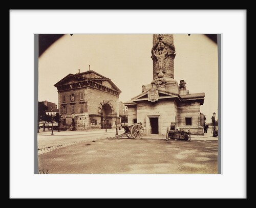 Ancienne Barrière du Trône (Tollbooth Pavilion and Column) by Eugène Atget