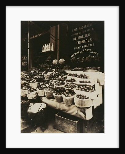 Rue Sainte-Opportune (Produce Display, rue Sainte-Opportune) by Eugène Atget