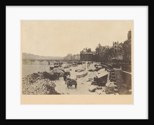 Vue prise du Pont des Saints-Pères by Charles Marville