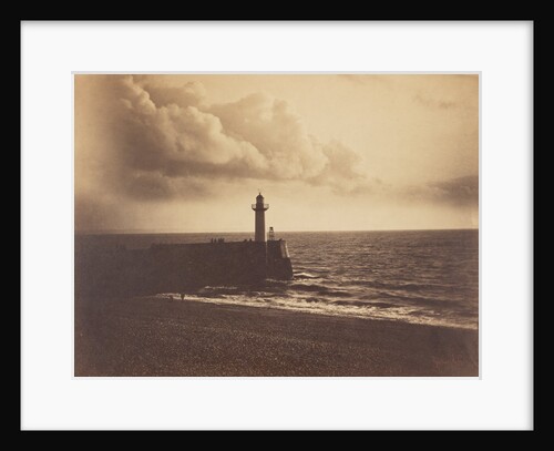 Lighthouse and Jetty, le Havre by Gustave Le Gray