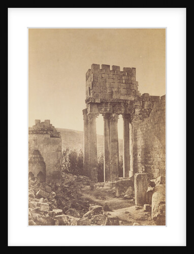 Peristyle, Temple of Bacchus, Baalbek by Gustave Le Gray