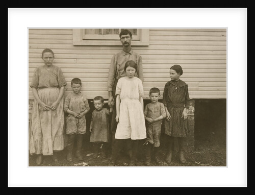 Gracie Clark, Spinner, With Her Family, Hunstville, Alabama by Lewis W. Hine