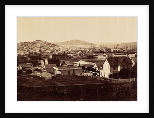City Front from Rincon Hill in 1860 by Carleton Watkins
