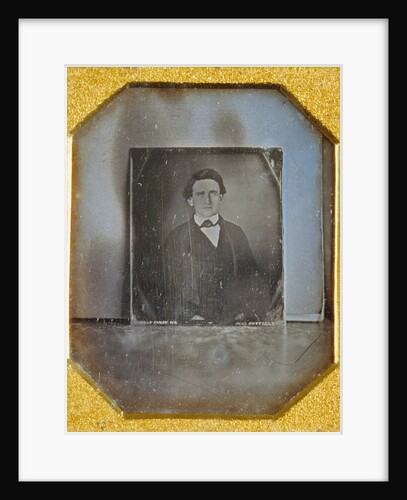 Copy daguerreotype of a daguerreotype portrait of an unidentified man by Anonymous