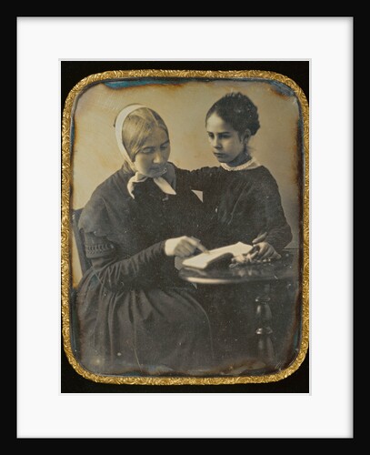Woman Reading to a Girl by Anonymous