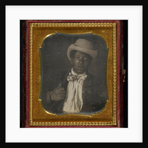 Portrait of a black man wearing a bow tie by Anonymous