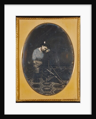 Portrait of a Boy with Gold-Mining Toys by James M. Ford