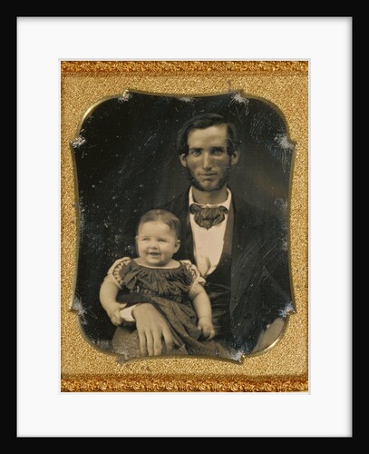Portrait of a Father and Smiling Child by Anonymous