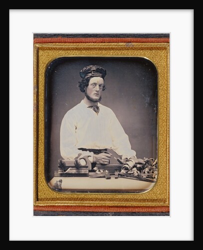 Man with Carpentry Tools by Anonymous