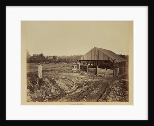 Oswego Iron Works, Willamette River by Carleton Watkins