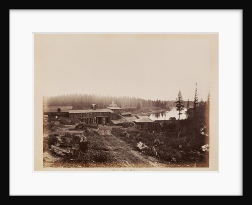 Oswego Iron Works, Willamette River by Carleton Watkins