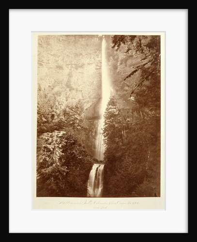 Multnomah Falls, Columbia River, Oregon, 2500 feet. by Carleton Watkins