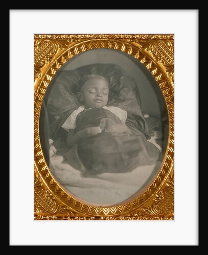 Postmortem portrait of a black child by Anonymous