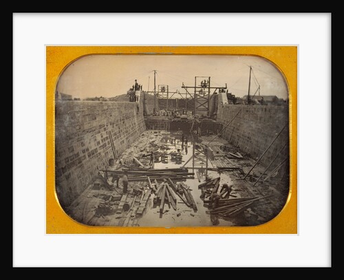 Canal Lock Under Construction by Anonymous