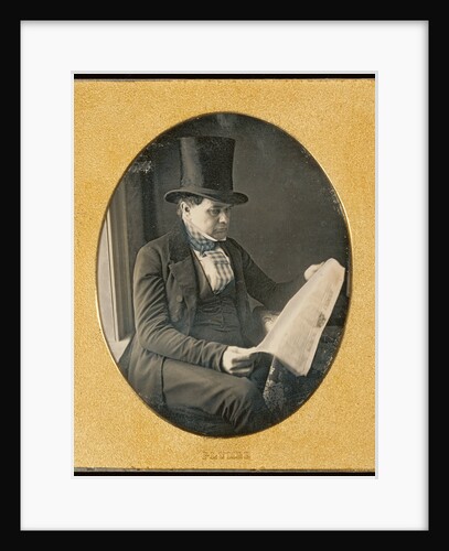 Portrait of a Man Reading a Newspaper by John Plumbe