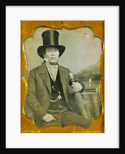 Portrait of an Asian Man in Top Hat by James P. Weston
