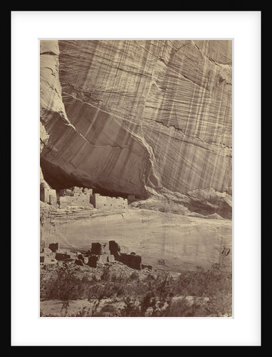 Ancient Ruins in the Cañon de Chelle, New Mexico, In a Niche Fifty Feet Above Present Cañon Bed by Timothy H. O'Sullivan