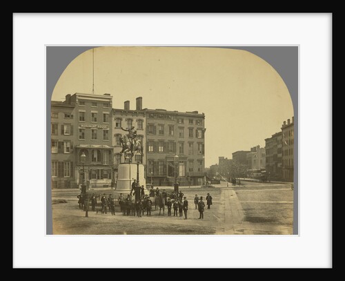 14th Street with Union Square and Washington Monument by Silas A. Holmes