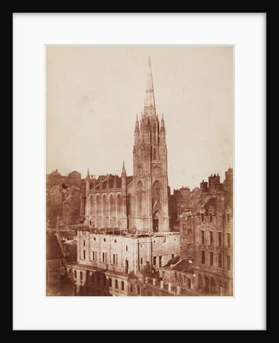 The General Assembly Hall of the Free Church, Edinburgh, during construction by Hill & Adamson