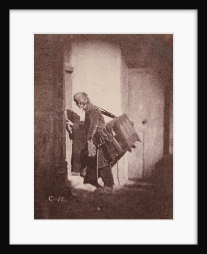 Organ Grinder at 21, quai Bourbon, Ile Saint-Louis, Paris by Charles Nègre
