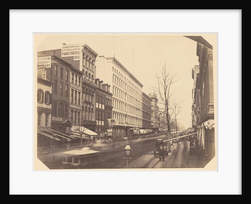 Broadway, looking north from Broome Street, New York by Silas A. Holmes