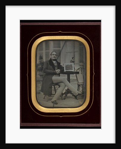 Self-Portrait with Daguerreotype of the Roman Forum by Jean-Gabriel Eynard