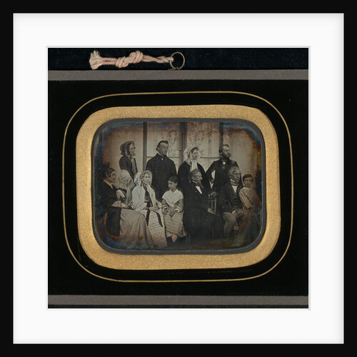 Group portrait of ten Eynard-Lullin family members and friends by Jean-Gabriel Eynard