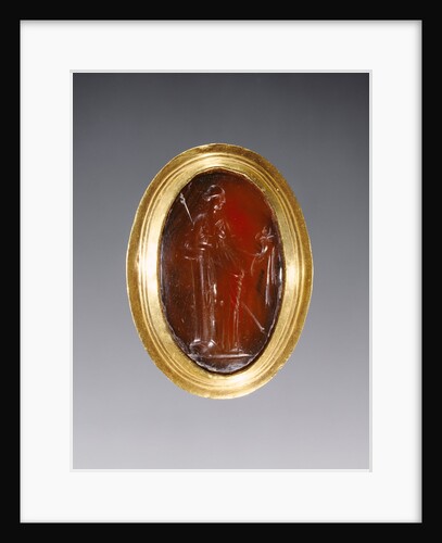 Ring inset with intaglio representing Fortuna by Anonymous