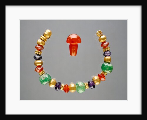Twenty-eight miscellaneous beads and one stud by Anonymous