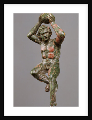 Statuette of a Giant Hurling a Rock by Anonymous
