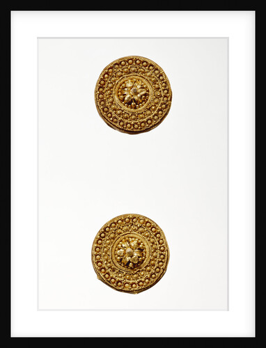 Pair of Disk Earrings by Anonymous