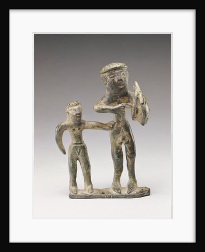 Statuette of a Lyre Player with a Companion by Anonymous