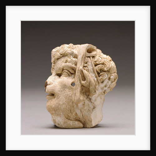 Applique depicting the head of pan by Anonymous