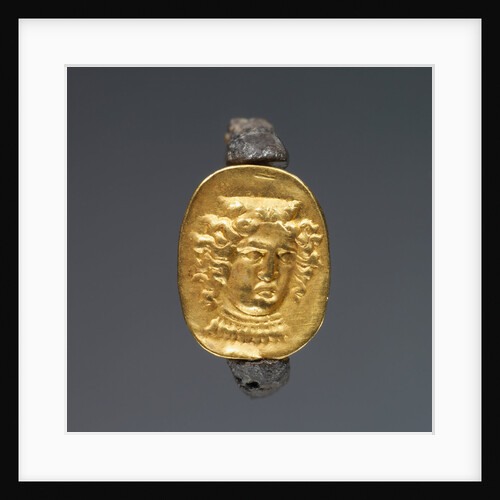Hollow scarab in swivel ring by Anonymous