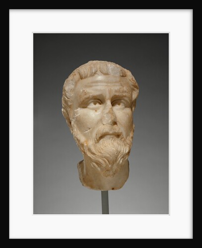 Head of a Priest or Saint by Anonymous