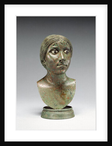 Miniature Portrait Bust of a Woman by Anonymous