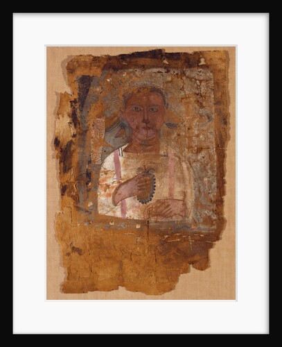 Mummy Shroud with Painted Portrait of a Youth by Anonymous