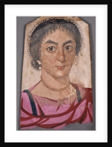 Mummy Portrait of a Young Woman by Anonymous