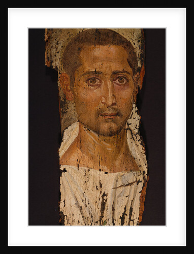 Mummy Portrait of a Bearded Man by Anonymous